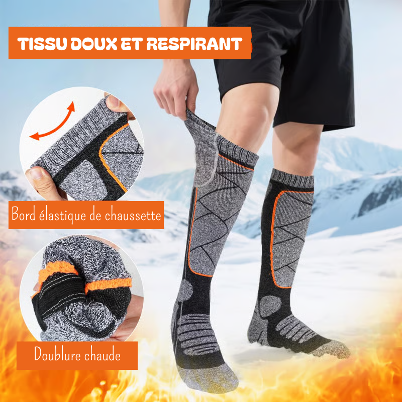 BLEUMNI™ Chaussettes Chauffantes Rechargeables